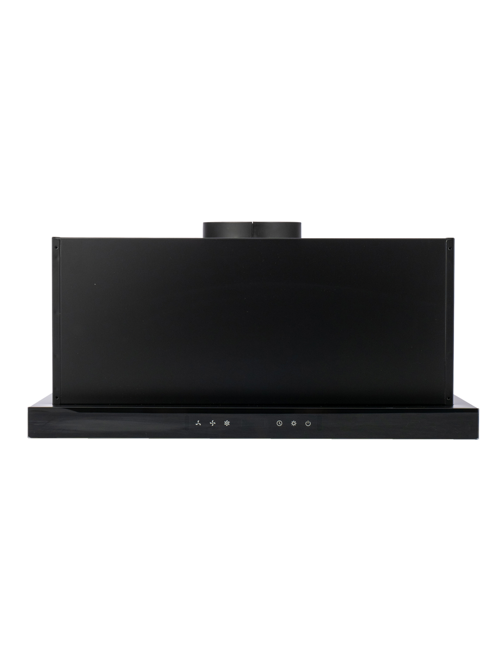 Вытяжка кухонная MACBI Perfa-60G-baf (BLACK) черный, D150мм, 1200м3/ч, полновстраиваемая, мотор 230Ватт, стекло 60см, сенсорное управление + управление жестами