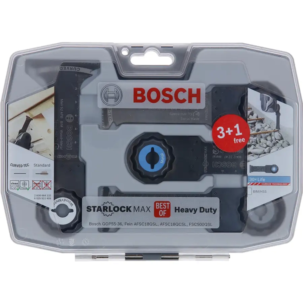 Набор погружных пильных полотен Heavy Duty BOSCH 2608664132