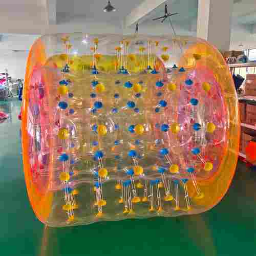 Аттракцион Водный роллер (Гидророллер) ПВХ «Розово-оранжевый» 2*1,8*1,8 м