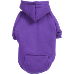Кофта - толстовка для мелких пород собак «BRO Style», цвет фиолетовый, р M (на флисе)