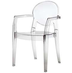 Стул с подлокотниками Igloo прозрачный