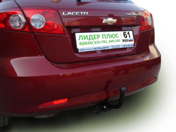 Фаркоп Лидер-Плюс для CHEVROLET LACETTI (KLAN) (хетчбек) 2004-2013 с электрикой и сертифкатом в комплекте арт.(C203-A)