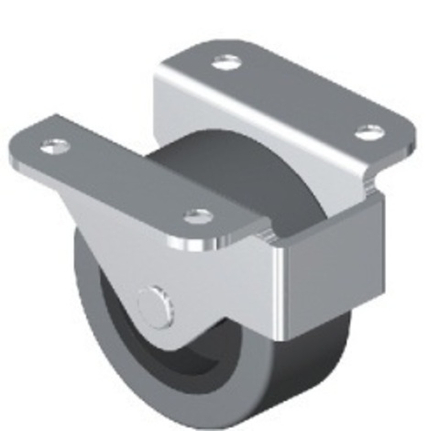 Опора колесная d=50мм фланцевая открытая (крепление 35*35*1,2мм) 10529  ВК  19,01,001  DV