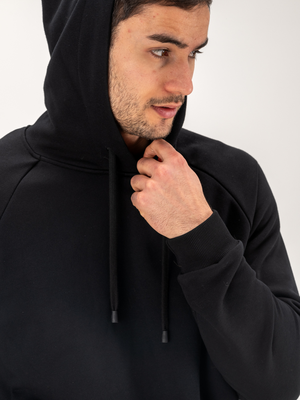 Костюм мужской спортивный(без начеса) черный