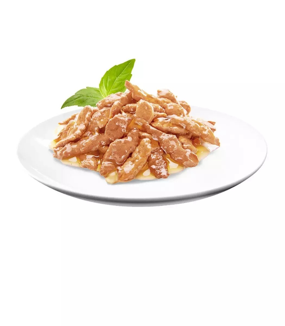 Влажный корм Sheba Pleasure для взрослых кошек, курица, ломтики в соусе, 85 г