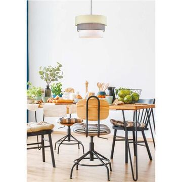 8039/3 MODERNI LN25 133 никель/мятный/серый/белый, металл/текстиль Подвесной светильник Е27 3*60W 220V ILAIDA