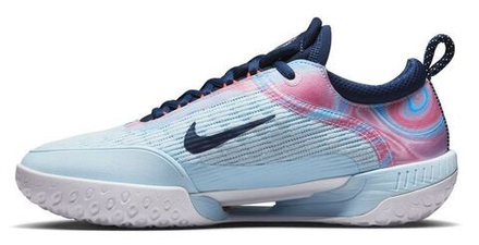 Мужские кроссовки теннисные Nike Zoom Court NXT - glacier blue/midnight navy/white