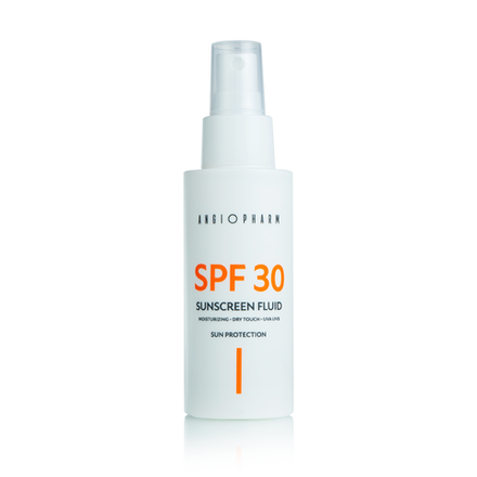 Солнцезащитный флюид SPF 30  ANGIOPHARM Sunscreen fluid