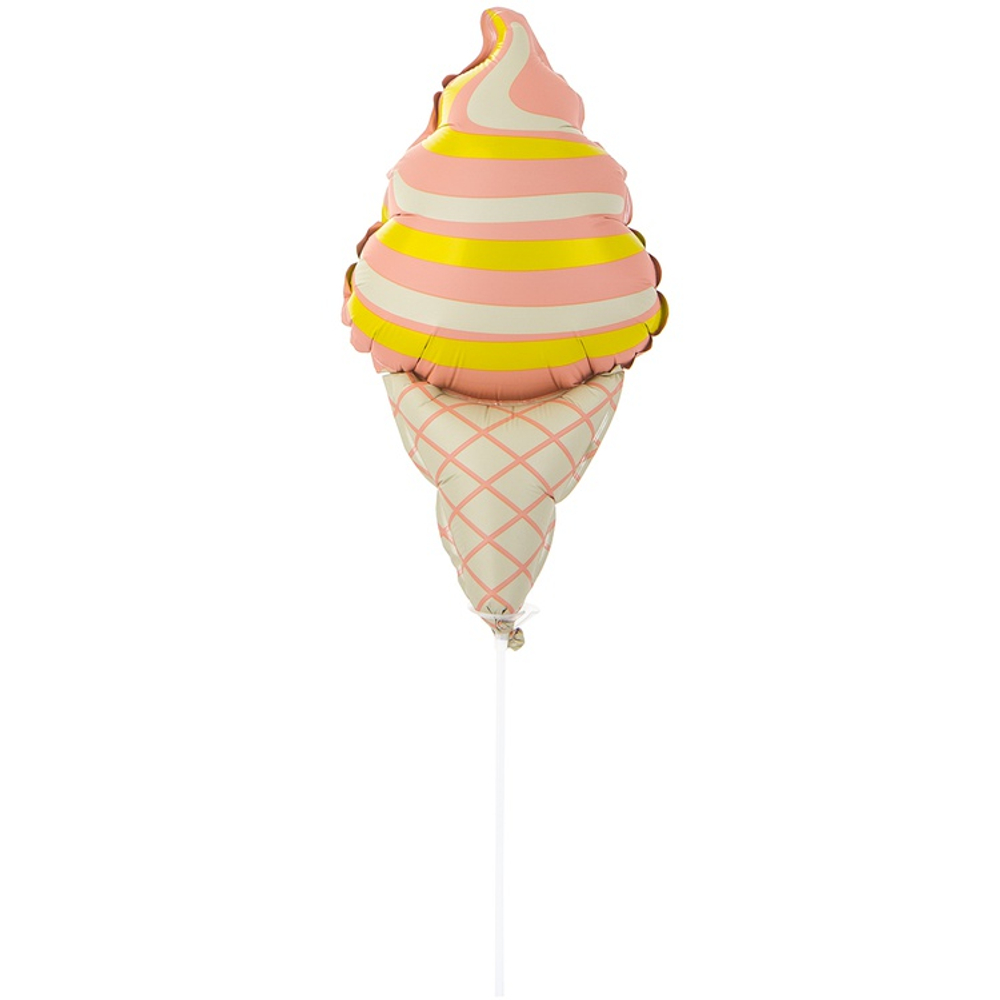 Шар Фольгированный Мороженое Рожок розовый (Розовый)