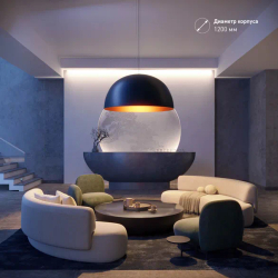 Светильник SP-RESTO-HANG-R1200-200W Warm3000 (BK, 100 deg, 230V) (Arlight, IP20 Металл, 3 года) 039931