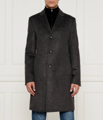 Хлопковое пальто h-hyde BOSS BLACK - серый(50525739)