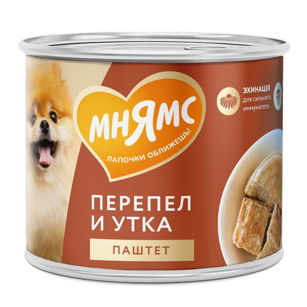 Корм для собак Мнямс Сильный Иммунитет, 200 г, утка с перепелкой
