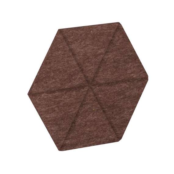 AcustiX Настенная панель шестигранная (6 лучей) VE.NP-6G6LU-200 Молочный Шоколад 400*346*12
(сторона