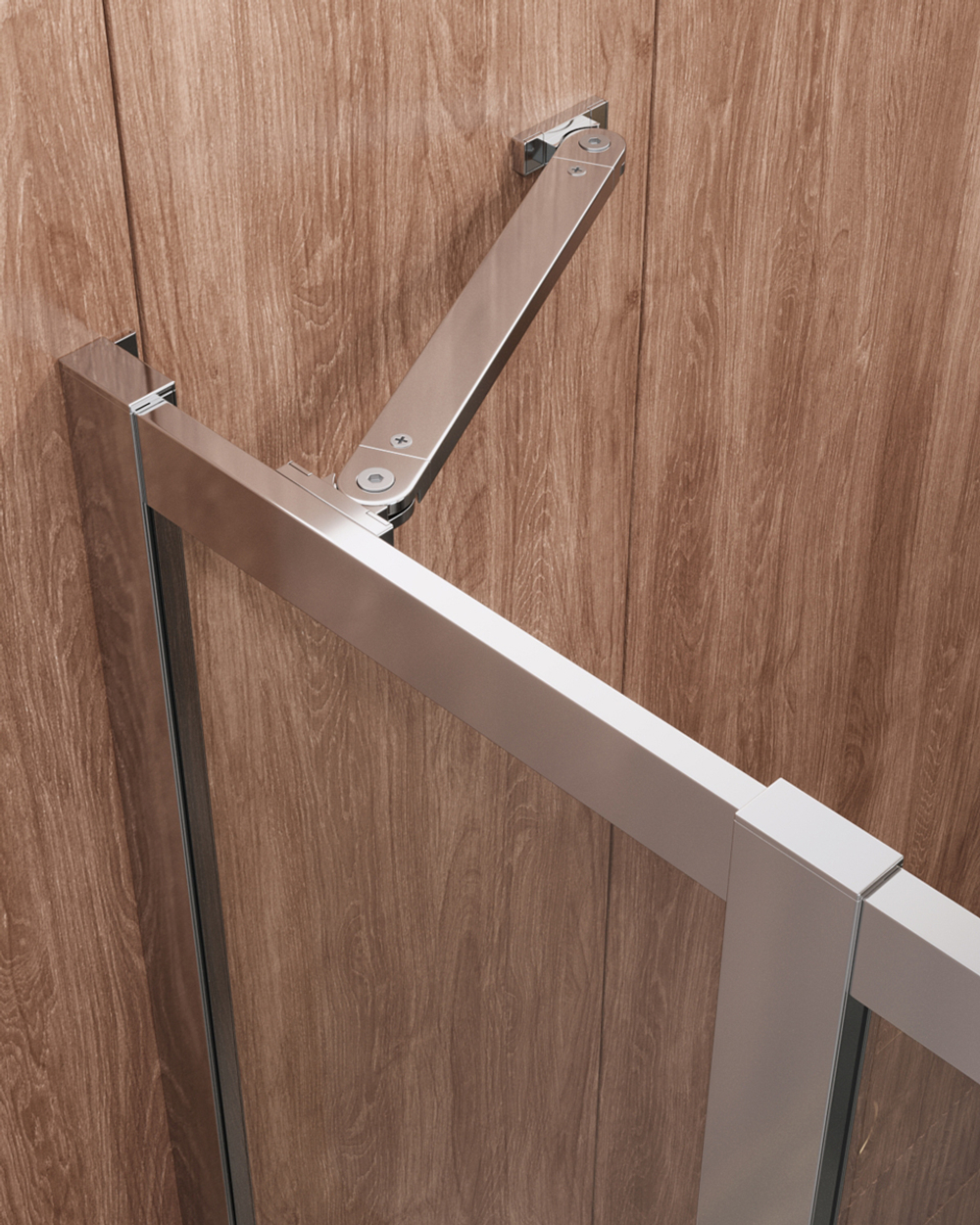 Душевой уголок Cezares MOLVENO-R-22-100+30-C-Cr-IV, 130х130х195, профиль хром, стекло прозрачное