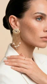 Серьги Float, Золотой