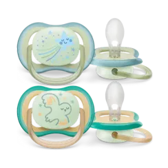 Əmzik \ Philips Avent Ultra air soother nighttime, 0-6m, 2-pack, deco boy