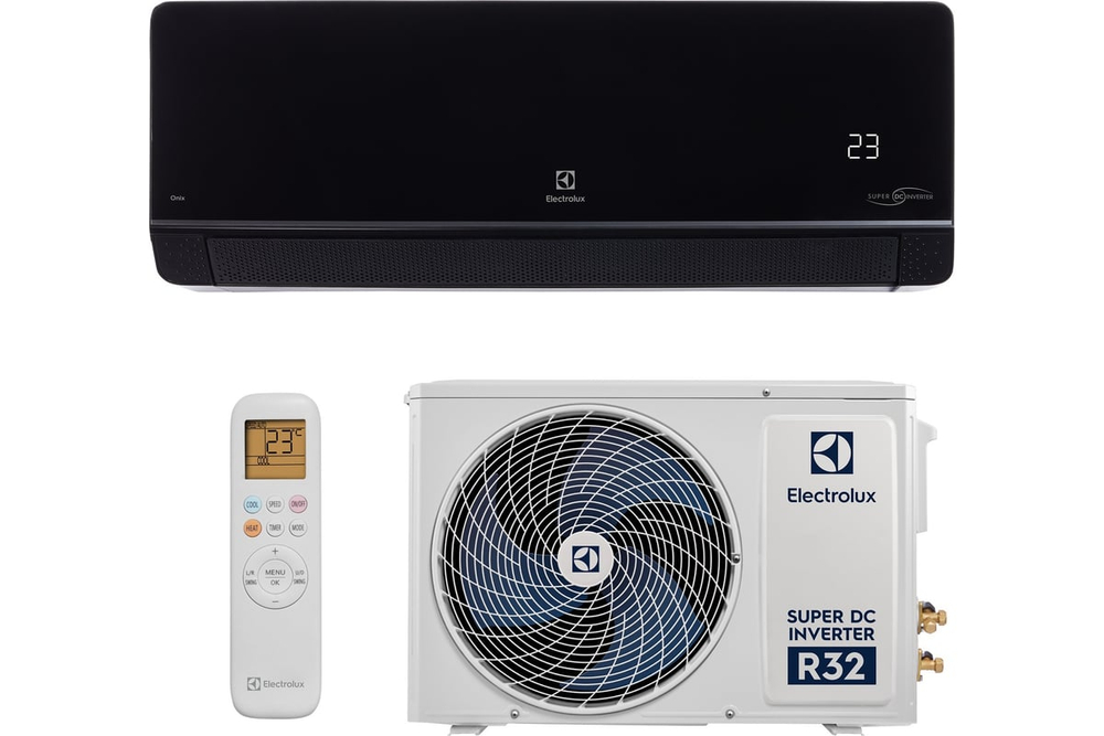 Сплит-система инверторного типа Electrolux Onix Super DC EACS/I-24HIX-BLACK/N8 комплект НС-1598864