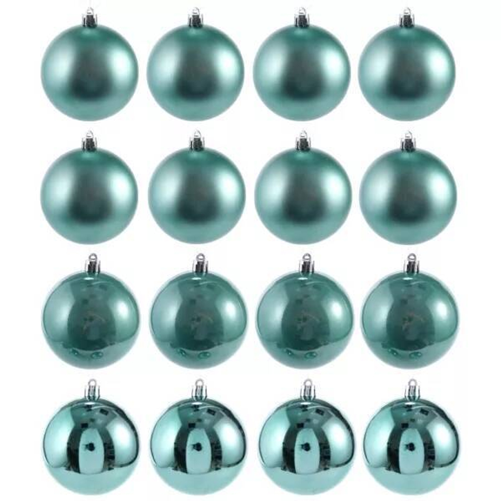 Набор шаров 16шт 8см мятный, SYQA-0123047