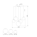 Подвесная люстра TK Lighting ESME 4791 Esme