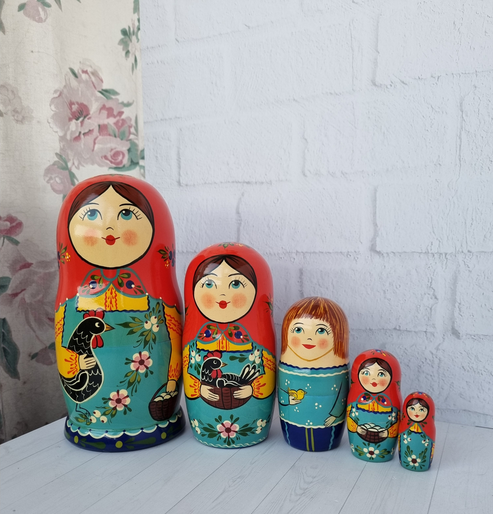 Матрешка "с курочкой" традиция 5мест