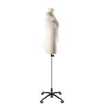 Манекен портновский Моника, размер 48, цвет бежевый, на подставке «Милан». Вид сбоку.