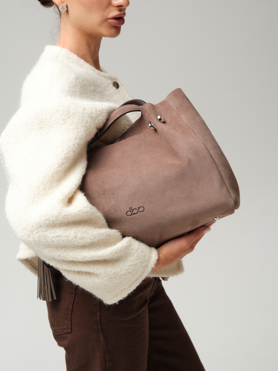Замшевая сумка Vasilisa DBR 31210 капучино