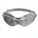 Маска на глаза из искусственной кожи (Цвет: Серебристый)