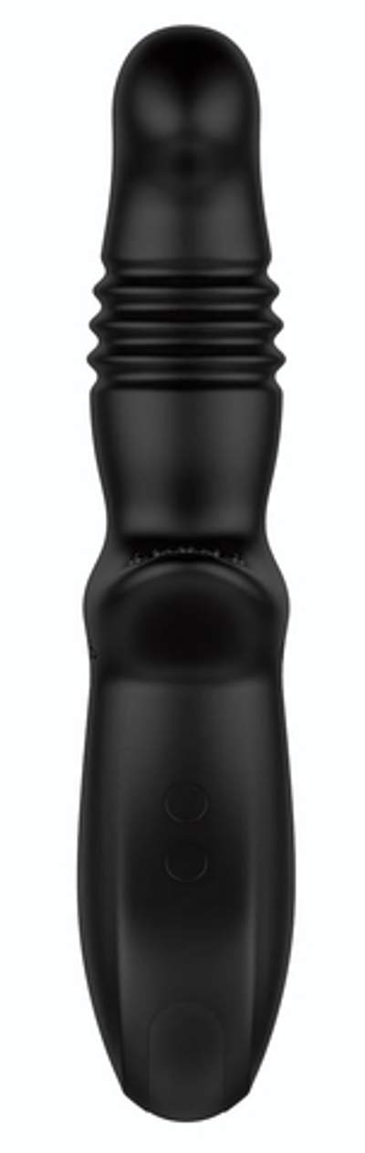 Черный вибромассажер простаты Nexus Thrust с возвратно-поступательными движениями (Цвет: черный)