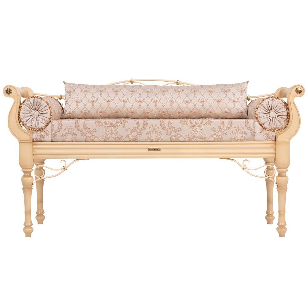 Банкетка Флоренция Премиум Айвори Каледония Даймонд Бисскоти Айвори