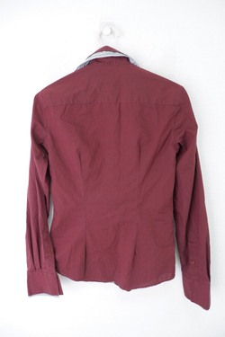 Рубашка Alonzo Corrado бордовая 38 размер