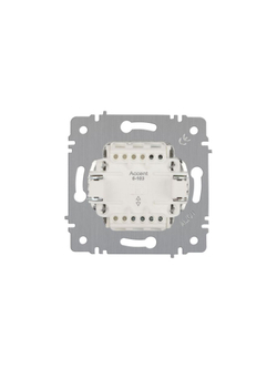 Выключатель 1-кл. СП Accent 6-101-01 10А IP20 250В AL/CU бел. Intro Б0063469