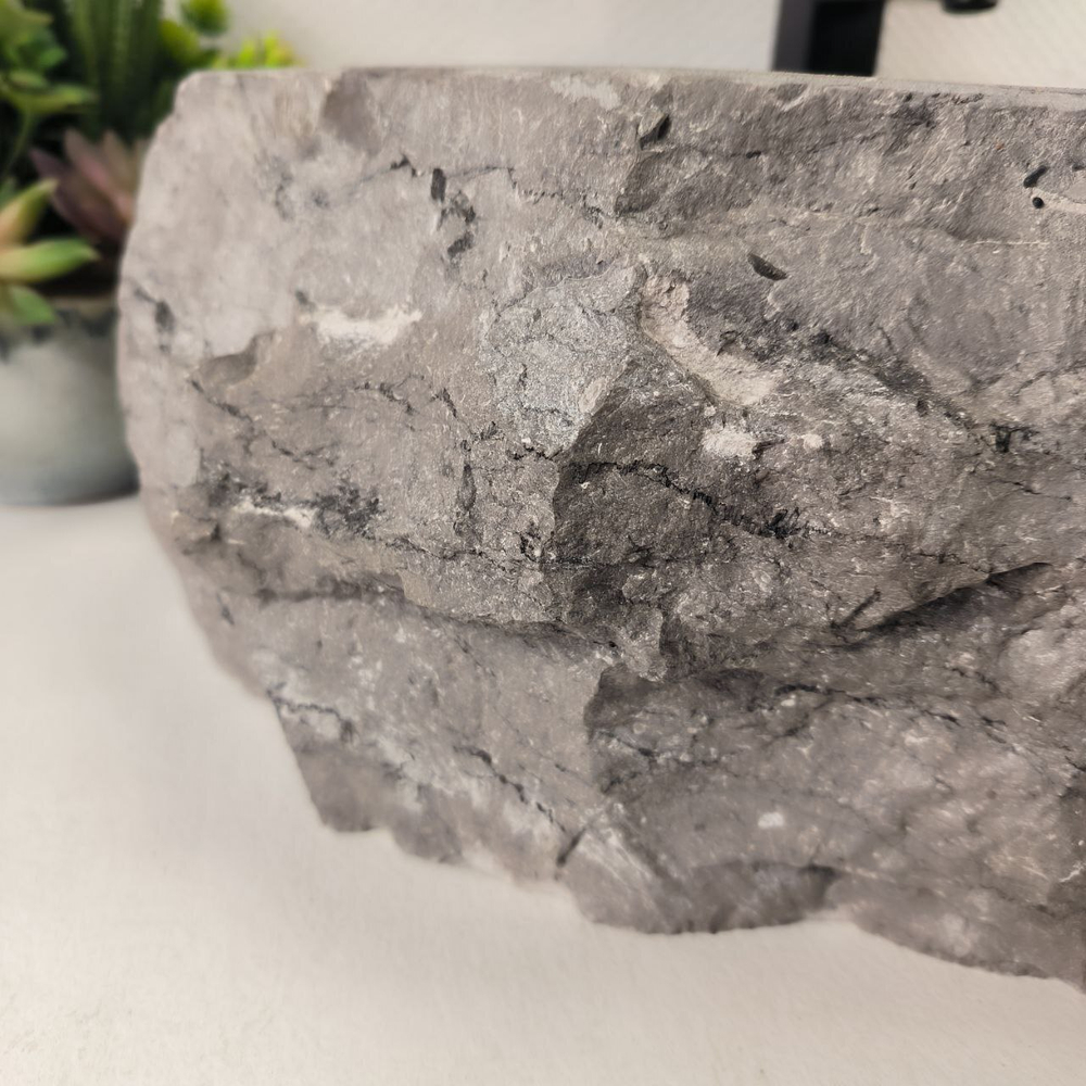 Раковина из мрамора Erozy Grey EM-64985 64*44*16 0888
