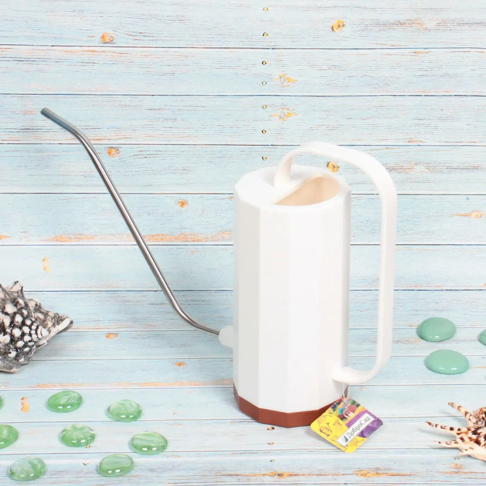 Лейка для растений 1,2л «Victoria Falls» с прикорневым поливом, angel white ДоброСад