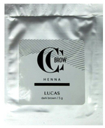 Хна для бровей Lucas' Cosmetics, темно-коричневая, саше, 5 грамм