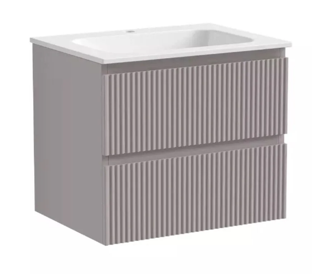 Тумба подвесная SANCOS Snob R 590х445х500, c двумя ящиками оснащенными доводчиками, Doha Soft, арт.SNR60SM