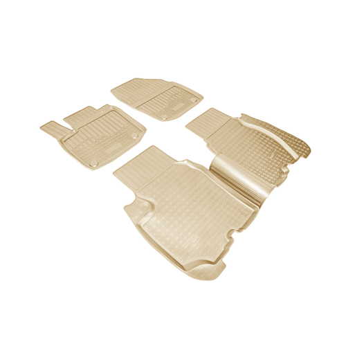 Ковры в салон Norplast/Unidec для Honda Civic IX в кузове EU 12 (2012-), Бежевый, 5 дверей, арт.NPA11-C30-130-B
