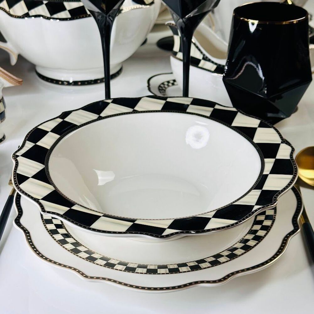 Lenardi 205-488 Салатник 23см ТРИСТАН в под.уп.(х18)Фарфор