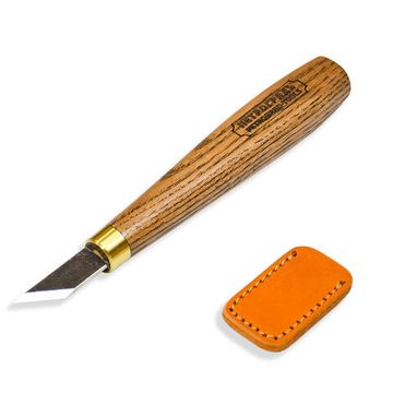 Нож для резьбы по дереву, ПЕТРОГРАДЪ, косая заточка 40град, 180мм/40мм