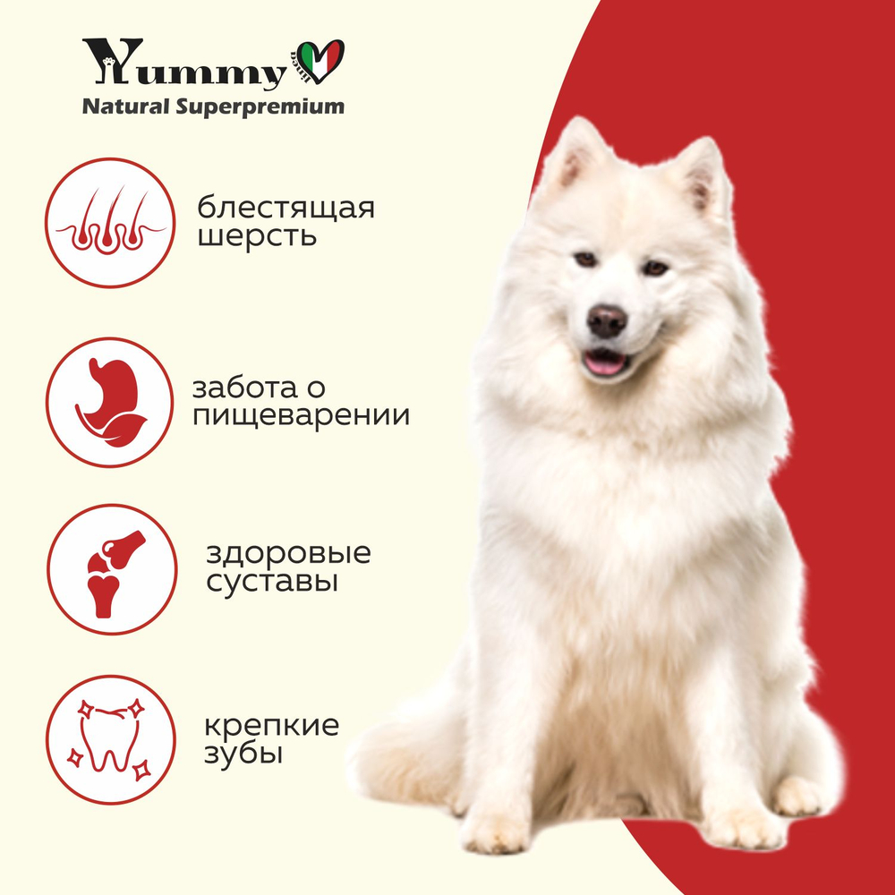 Yummy Linea корм для щенков малых и миниатюрных пород, ягненок, 8 кг