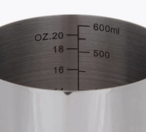 Питчер для молока с разметкой 0.6л (600мл) Ø90мм H108мм