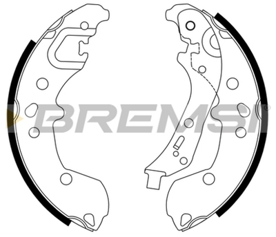 BREMSI - GF1114-BMS - Brake Shoe Set