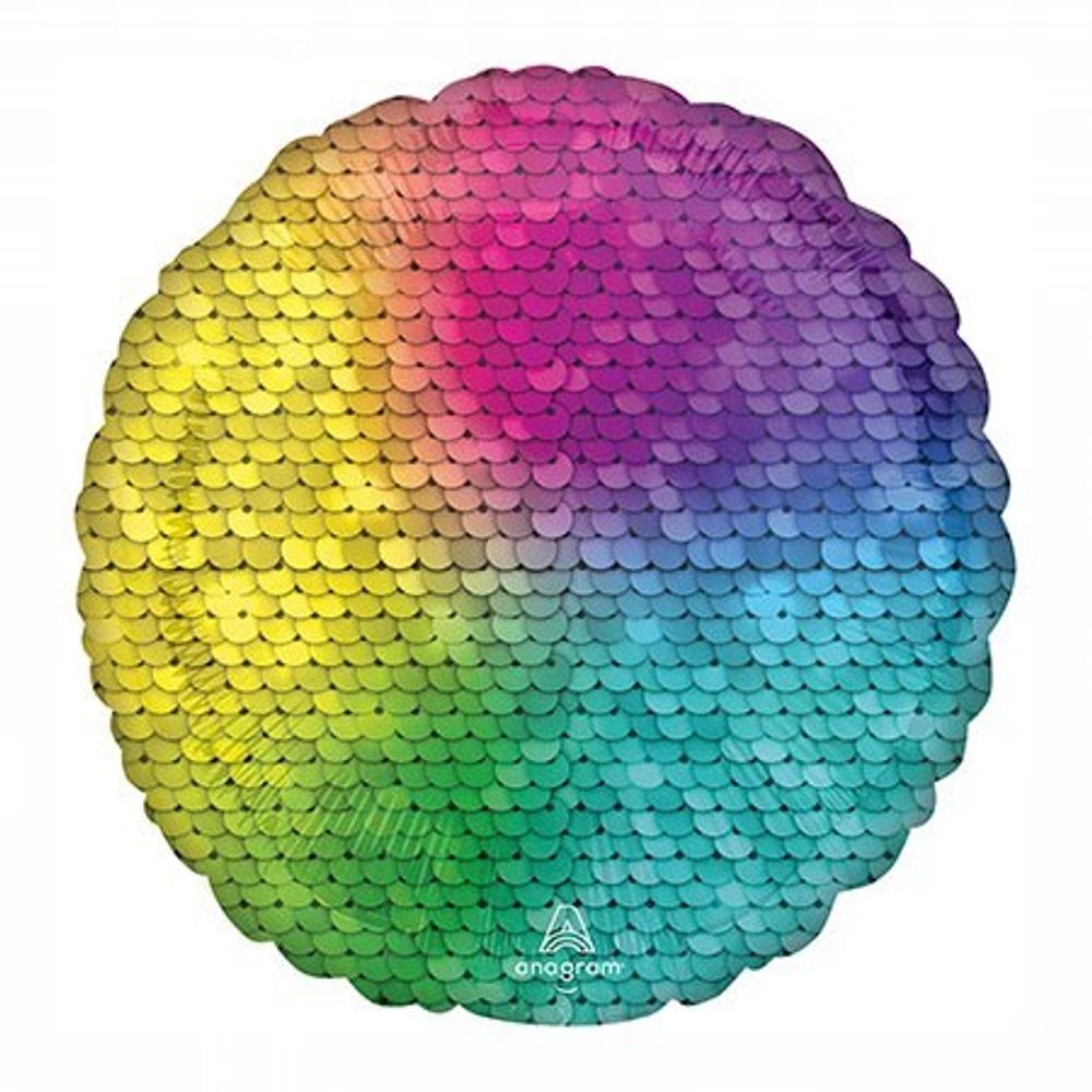Круг 18&quot; Пайетки Rainbow An