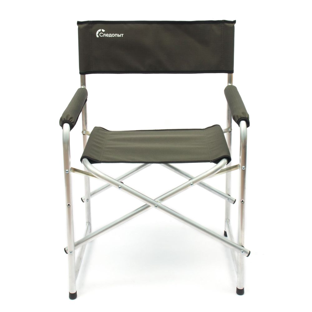 Кресло складное СЛЕДОПЫТ, 560х470х830 мм, алюминий 22 мм, хаки/2/