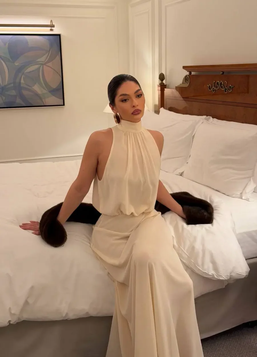 Серьги-половинки с коричневым литьем, Золотой