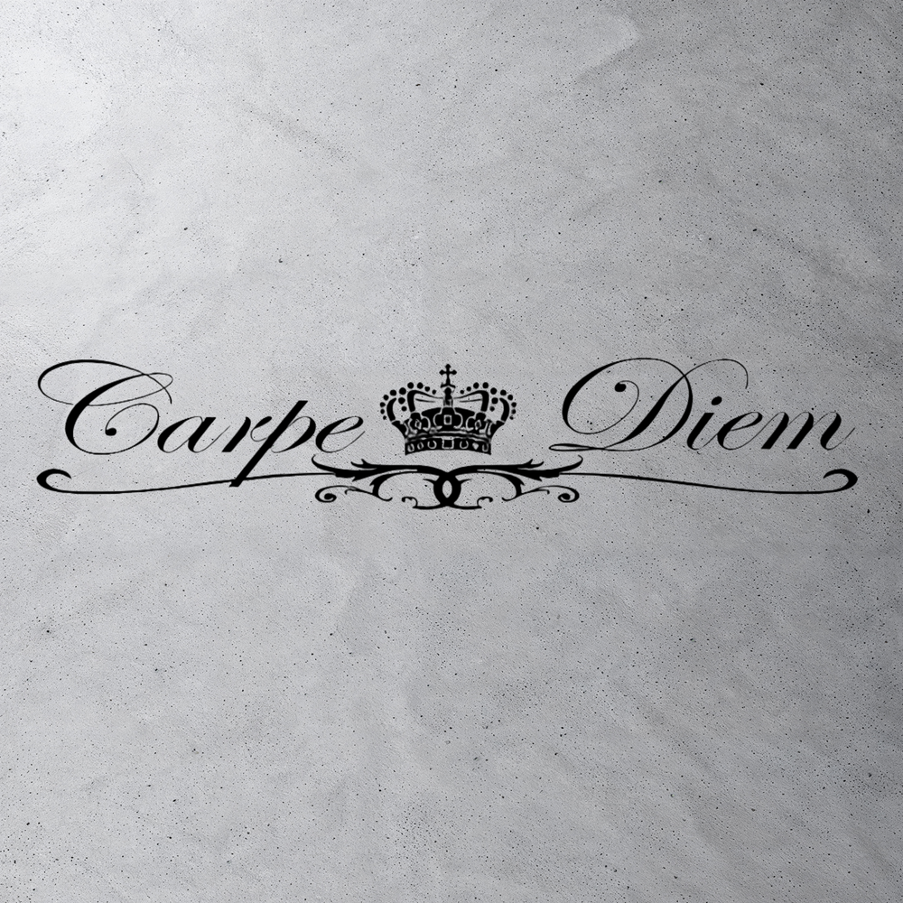 Виниловая наклейка на авто"Carpe Diem"