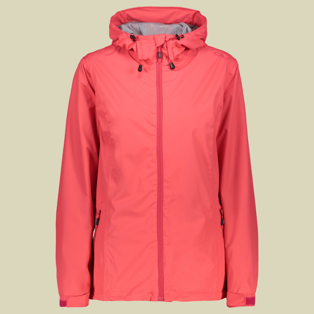 Куртка CMP Woman Rain Jacket Fix Hood, артикул 39X6636, цвет CORALLO (C712)