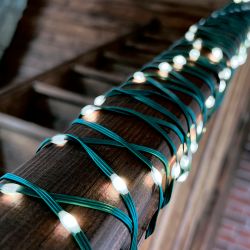 ULD-S1000-100-DGA WHITE IP20 DEW BAND Гирлянда светодиодная Полоса. 10м. 100 светодиодов. Белый свет. Провод зеленый. ТМ Uniel