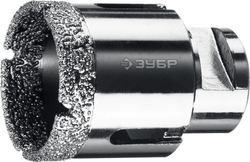 ЗУБР АВК, d 40 мм, (М14, 15 мм кромка), вакуумная алмазная коронка, Профессионал (29865-40)