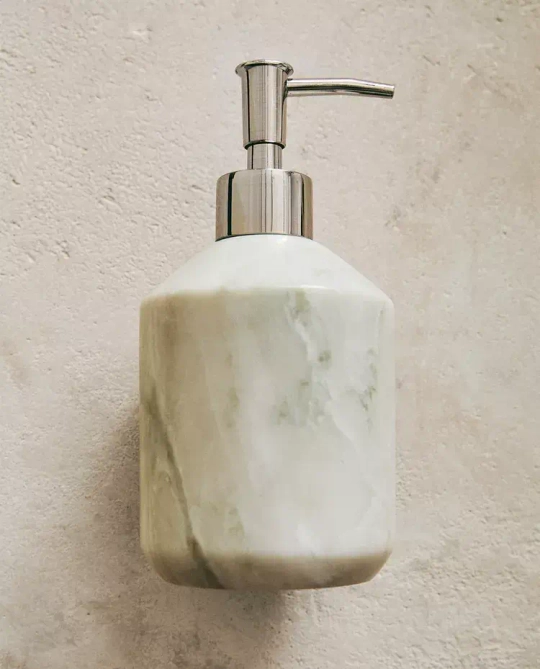ZARA HOME МРАМОРНЫЙ ДОЗАТОР МЫЛА, ЗЕЛЕНЫЙ