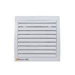 Тонкий вентилятор для ванн ММ 120 квадратный 150 м³/час с таймером и датчиком влажности с обратным клапаном белый